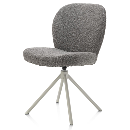 Eetkamerstoel Jaxon Silk Grey Frame Lever