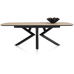 Uitschuiftafel Masura Ovaal 180(+60)x110 Cm Eiken