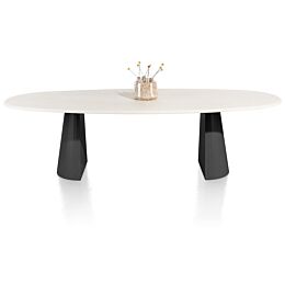 Xooon Eettafel Lund Ovaal 270 X 120 Cm Zwarte Cone Poot