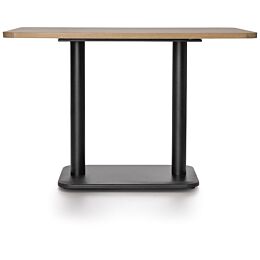 Brest Bistrotafel Vintage Oak 120X75cm - Zwart