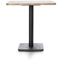 Brest Bistrotafel Vintage Oak 75X75cm - Zwart