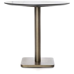 Bistrotafel Brest Stone Anthracite 80cm Goud