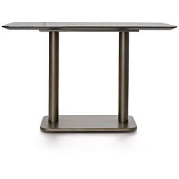 Brest Bistrotafel Stone Anthracite 120X75cm - Goud
