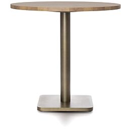 Bistrotafel Brest Vintage Oak 80cm Goud