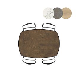 Bartafel Masura Ovaal 150x105 Cm Roest