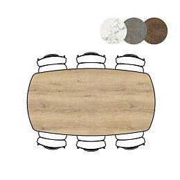 Eetkamertafel Masura Ovaal 200x105 Cm Eiken
