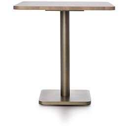 Brest Bistrotafel Vintage Oak 75X75cm - Goud