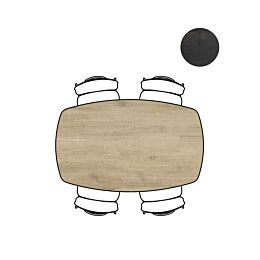 XOOON Tafel Arvada Naturel Nebbia