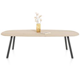 Eetkamertafel Niora Deens Ovaal 270x120 Cm Graphite Naturel