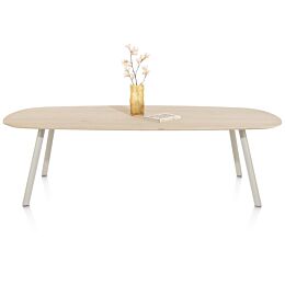 Eetkamertafel Niora Deens Ovaal 210x110 Cm Silk Grey Naturel