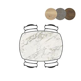 Eetkamertafel Masura Ovaal 150x105 Cm Wit