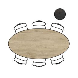 Eetkamertafel Arvada 220x110 Cm Natural