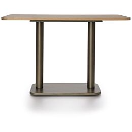 Brest Bistrotafel Vintage Oak 120X75cm - Goud