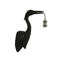 Wandlamp Crane mat zwart