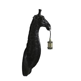 Wandlamp Giraffe mat zwart