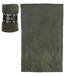 Maxime fleece plaid groen 180x130