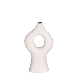 Dago kandelaar wit-l16,5xb8xh35cm