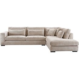Hoekbank Comiso Rechts Taupe 