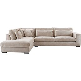 Hoekbank Comiso Links Taupe