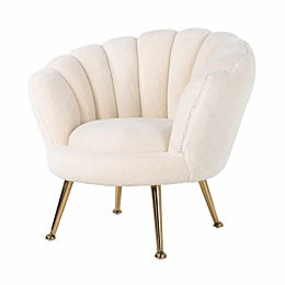 Richmond Interiors Kinderstoel Charly White teddy Gold 