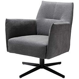 Xooon Fauteuil Matera Lage Rug Antraciet