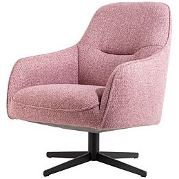 XOOON Fauteuil Oviedo Lage Rug Roze