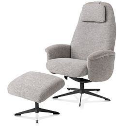 Relaxfauteuils Tonale Incl. Poef  Kiezel