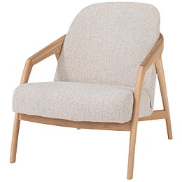 Fauteuil Dante Eik Naturel Creme