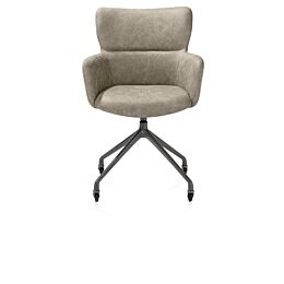 Armstoel Sage met Wielen Beige
